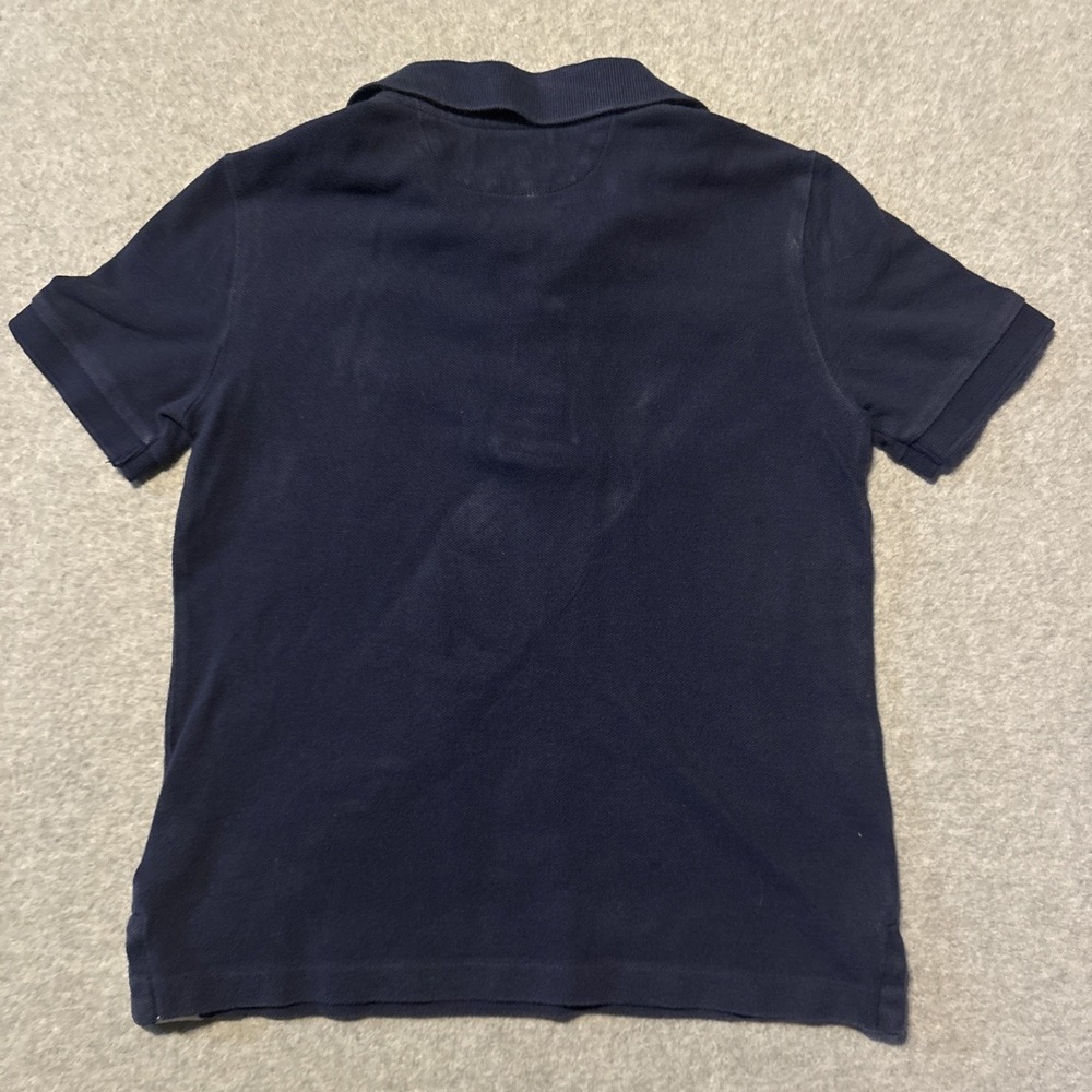 Polo Ralph Lauren Big Pony Boys Sz‎ 7 Polo Shirt Striped Blue White - Picture 9 of 11
